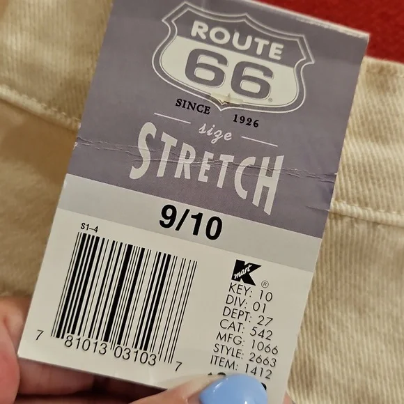 Route 66 ladies stretch fit Ivory White jeans Sz. 9/10 K Mart New Old Stock - Picture 10 of 10